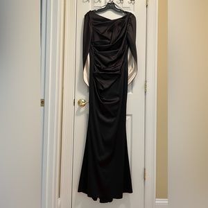 Pear harbor inspired long black dress with inner white